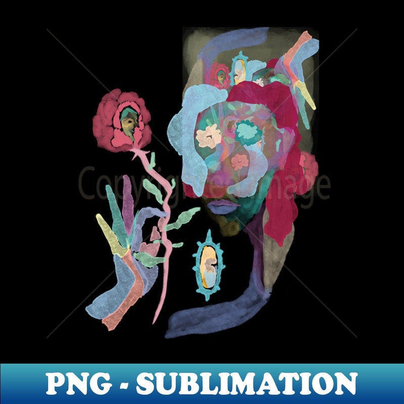 RL-36031_The Rose And I Abastract woman with flower painting 1930.jpg