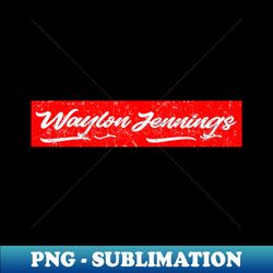 waylon jennings red vintage - unique sublimation png download - create with confidence