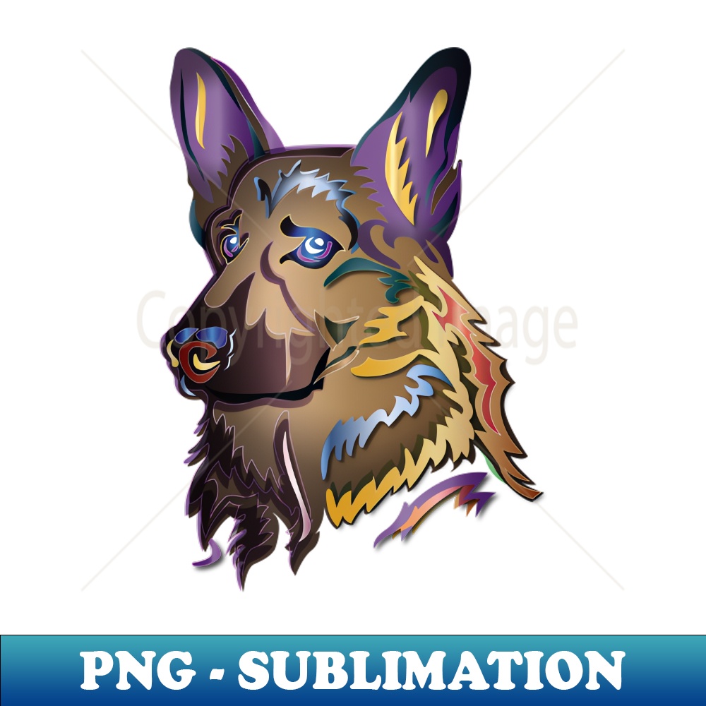 RZ-8535_Colorful German Shepherd Dog 7504.jpg