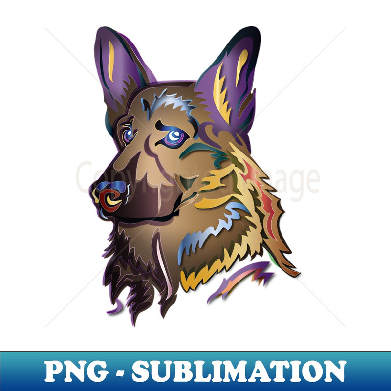 RZ-8535_Colorful German Shepherd Dog 7504.jpg