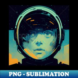 astronaut - artistic sublimation digital file - perfect for sublimation mastery