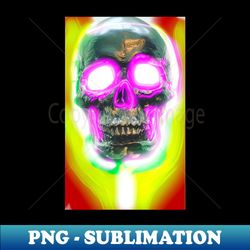 Torched Skull - PNG Sublimation Digital Download - Bring Your Designs to Life