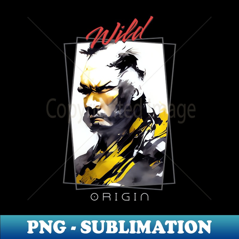 SO-38790_Warrior Man Wild Nature Free Spirit Art Brush Painting 2038.jpg