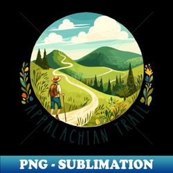 the appalachian trail - at - from georgia to maine - png transparent digital download file for sublimation - spice up your sublimation projects