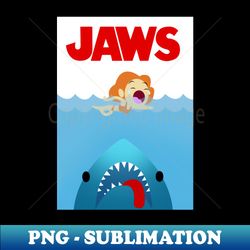 funny jaws movie poster - vintage sublimation png download - unlock vibrant sublimation designs