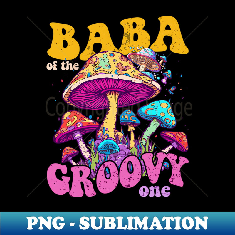 SV-30409_Retro Musroom Baba Of Groovy One Matching Family First Birthday Party 5633.jpg