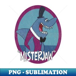 retro cartoon mister shark jaws - png transparent sublimation file - unlock vibrant sublimation designs