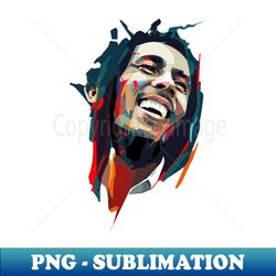 bob marley - png transparent sublimation design - create with confidence