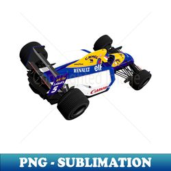 nigel mansells williams fw14 formula 1 car - png transparent sublimation file - defying the norms