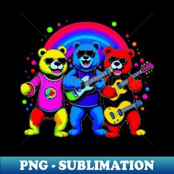 grateful dead dancing bears - sublimation-ready png file - perfect for sublimation mastery