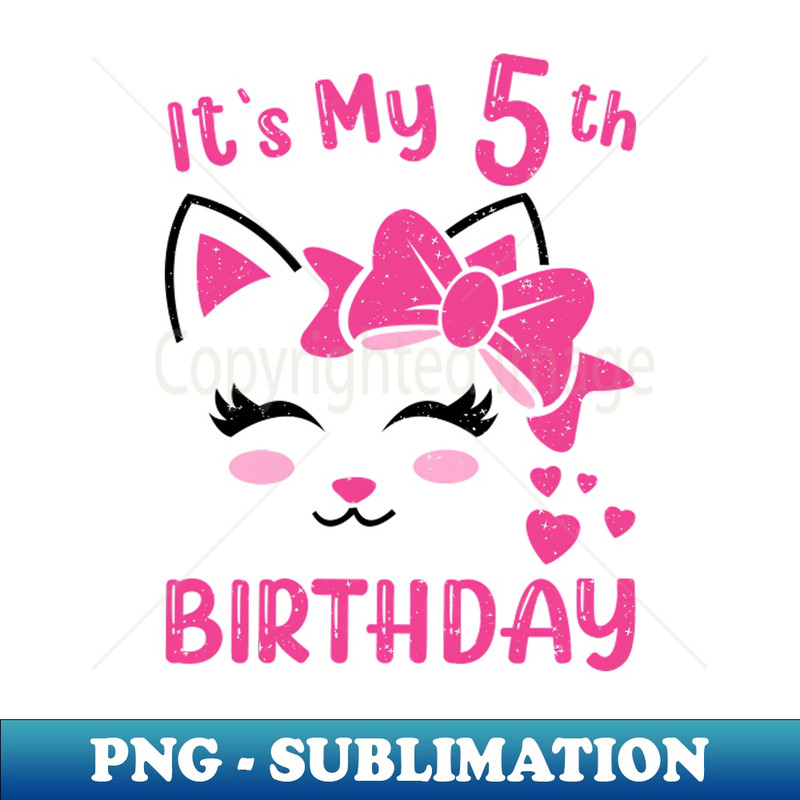 TU-20456_Its My 5th Birthday Girl Funny Cat Birthday 5 Year Old 1199.jpg