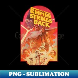 empire strikes back 80s - decorative sublimation png file - transform your sublimation creations