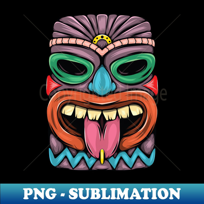 UC-33630_Statue Characteristic Tiki Island With Tongue Out Purple Colour 6741.jpg