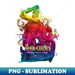 hercules killing hydra lerna - special edition sublimation png file - bold & eye-catching