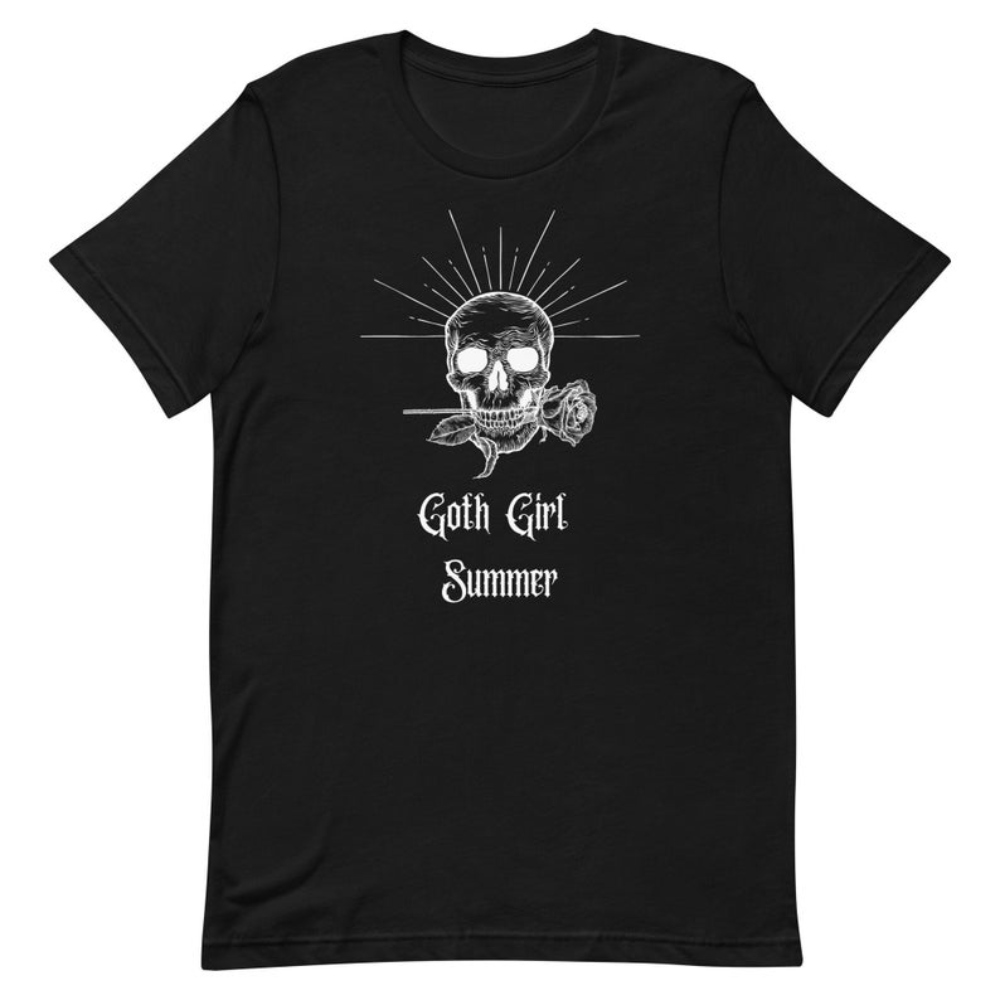 Goth Girl Summer, Goth Clothing, Gothic Hot Girl Summer, Skull Shirt, Gothic Shirt, Alt Clothing.jpg