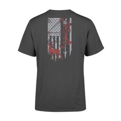 Hunting Shirt with American Flag, Bow Hunting shirt for Men and Women NQS122- Standard T-shirt
