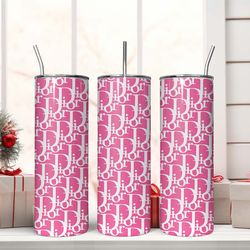 dior tumbler wrap, tumblers 20oz, dior tumbler, pink and white dior tumbler, tumbler png