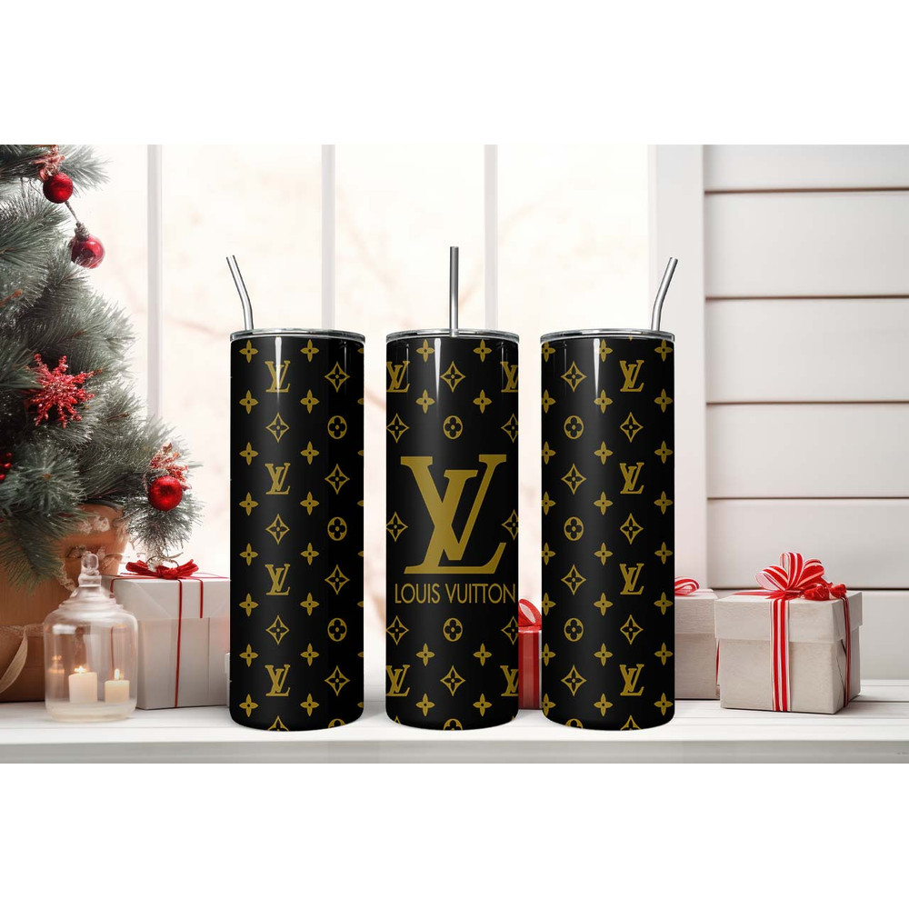 Louis vuitton tumbler wrap,Tumblers 20oz, LV Tumbler, Black And Moss LV Tumbler.jpg