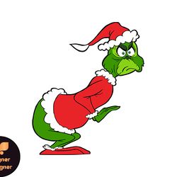 Grinch Christmas SVG, christmas svg, grinch svg, grinchy green svg, funny grinch svg, cute grinch svg, santa hat svg 77