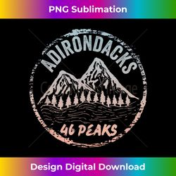 Adirondack Mountains 46 Peaks New York Hikers Mountaineering - Classic Sublimation PNG File - Access the Spectrum of Sublimation Artistry