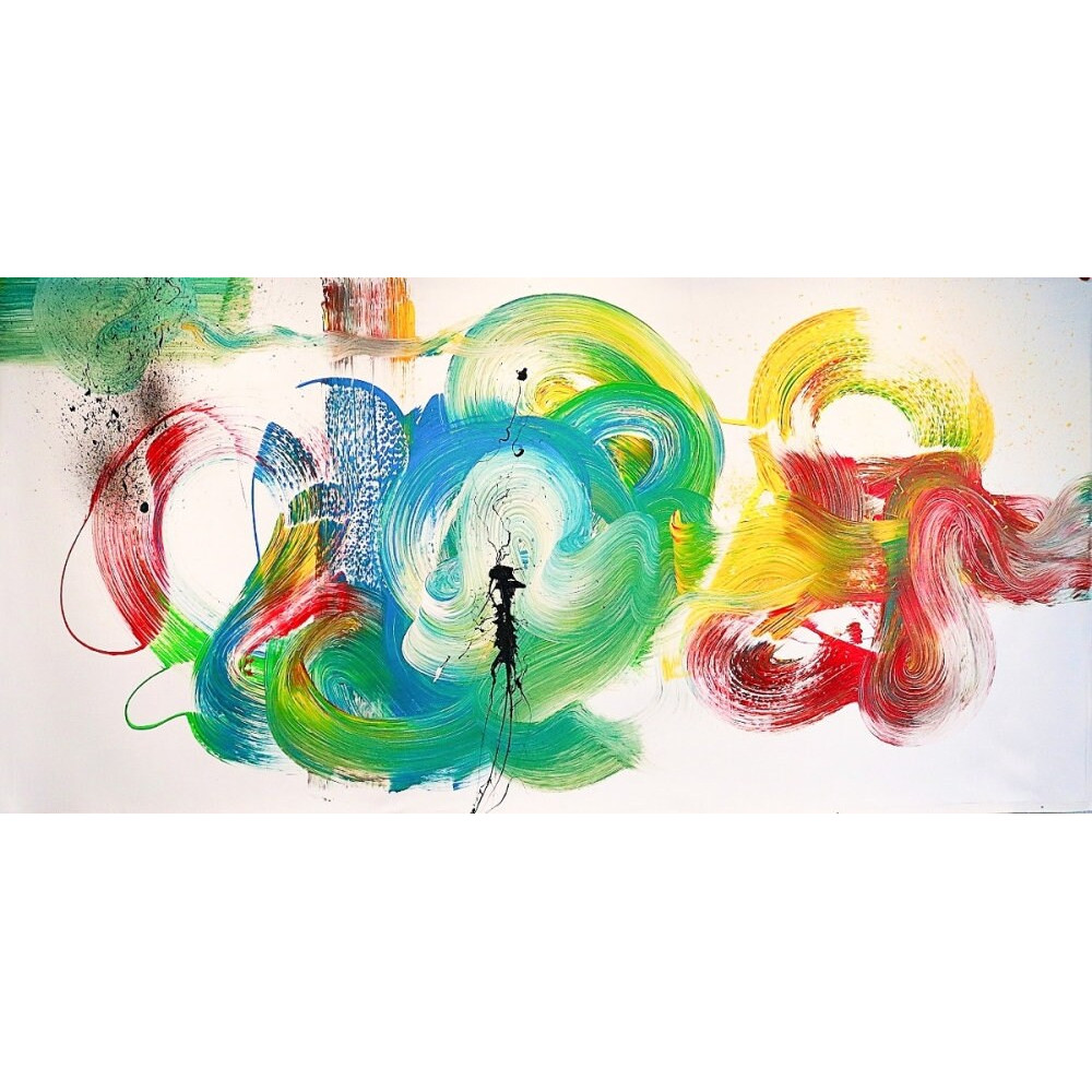 Abstract Expressionism 114 Modern Art Naive to 160 x 80 cm ExpressiveGlossy DecorativeXXL Acrylic GlassXXL PrintComtemporary ArtPopArt.jpg