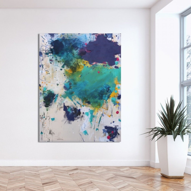 Daniela Schweinsberg Abstract Expressionism 120 x 160 cm Parachute down 11 2022acrylic paintingmixed mediaoriginalXXL format.jpg