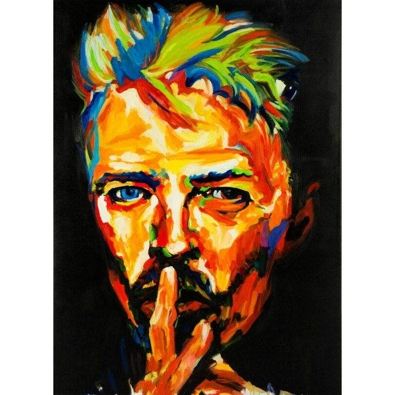 Homage David Bowie spatula technique up to 75x100 canvas printposter paperpop musicmodernXXL printscomtemporary artpop artdecorativeUSA.jpg
