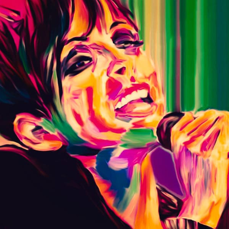 Homage Nena 99 Balloons German Musician Gallery Print Acrylic Glass Pop Art up to 150x150 Canvas PrintModern ArtRock MusicGerman.jpg