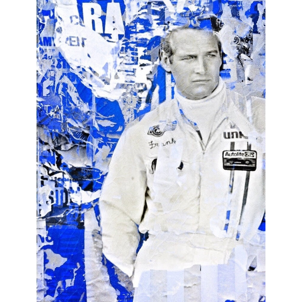Homage Paul Newman Vintage up to 75x100 canvas print cinemaretrocollagemodern artXXL printscomtemporary artpop artdecorative.jpg