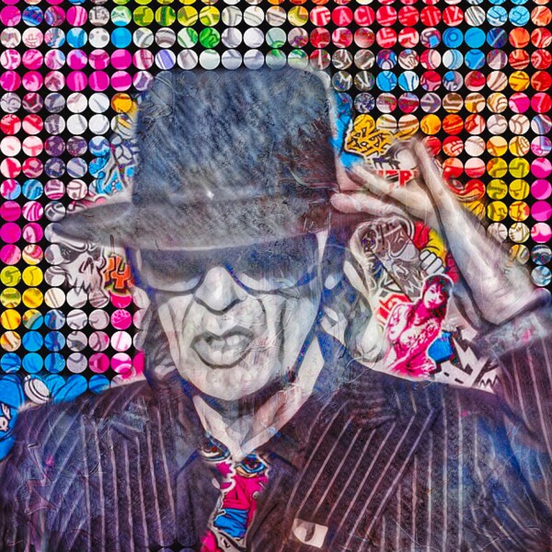 Homage Udo Lindenberg Hey Major German Musician Gallery Print Acrylic Glass Pop Art up to 150x150 Canvas PrintStreet ArtGraffiti.jpg