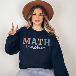 math teacher sweatshirt math teacher shirt math crew shirt math teacher gift teacher appreciation gift for math teacher