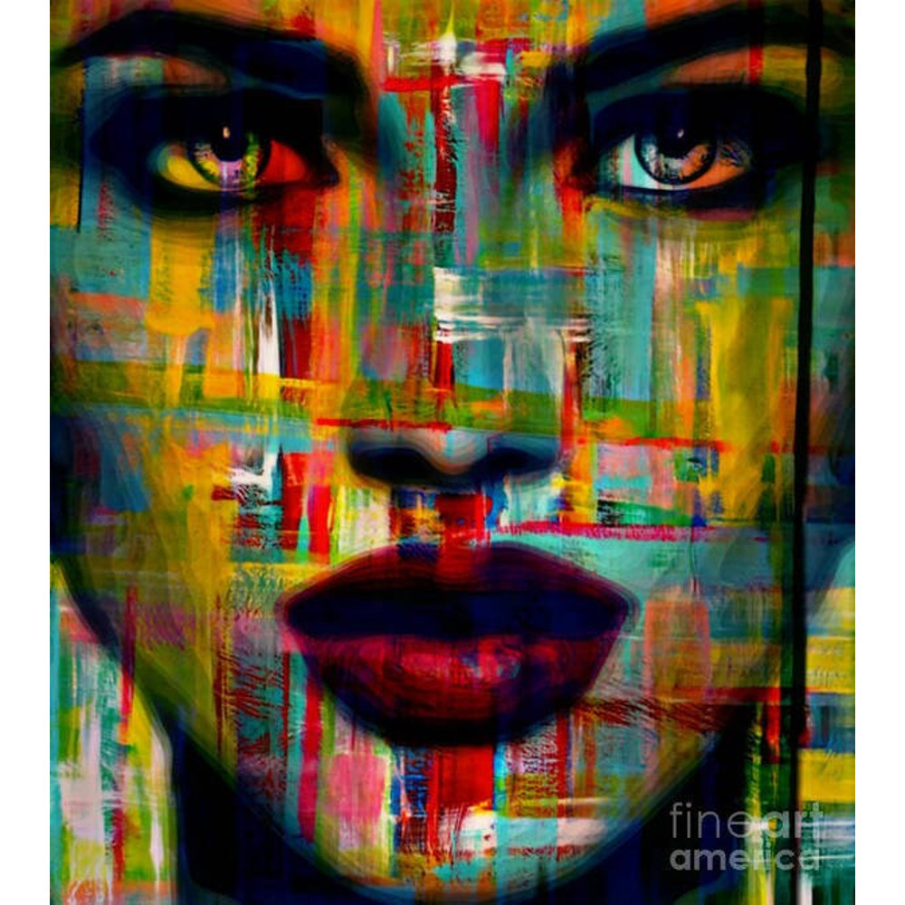 Just Face Abstract 200 3 D Gallery Print Acrylic Glass Pop Art up to 135 x 150 cm Canvas PrintModern ArtFemaleWomanPractice.jpg