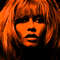 Motif Brigitte Bardot Neon Orange up to 150 x 150 cm ModelFashionPortraitCanvas PrintXXL PrintXXL FormatsAlu DibondSilverAluPop Art.jpg