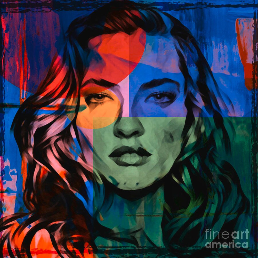 Motif Midnight with Tatjana up to 150 x 150 cm ModelFemale ExpressiveCanvas PrintXXL PrintXXL FormatsAlu DibondSilverAluPop Art.jpg