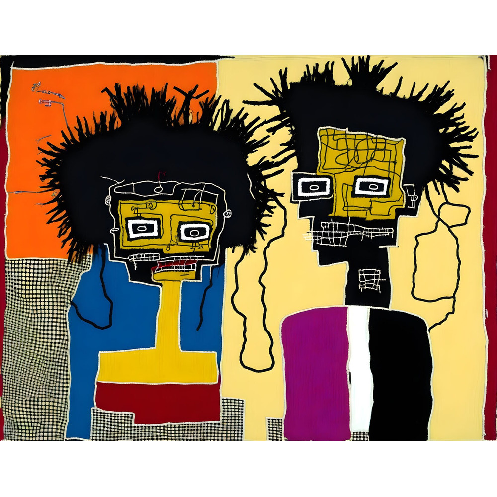 Neon Expressionism No 27 Pop Art Portrait up to 200 x 140 cm Canvas PrintPoster PaperAbstractModern ArtAlu DibondSilverAluStreet Art.jpg