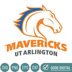 Texas Arlington Mavericks Svg, Football Team Svg, Basketball, Collage, Game Day, Football, Instant Download