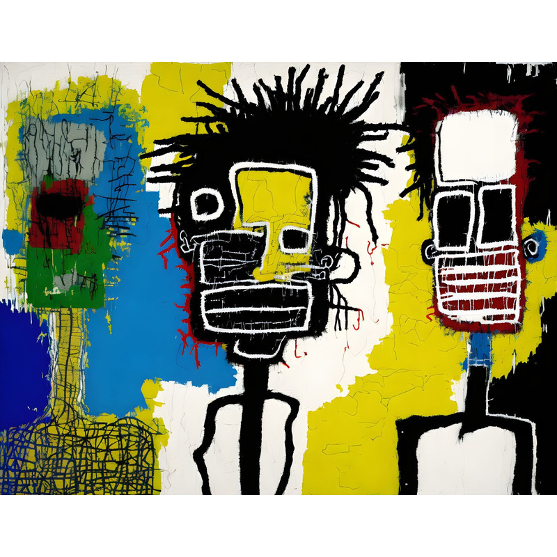 Neon Expressionism No 43 Pop Art Portrait up to 200 x 140 cm Canvas PrintPoster PaperAbstractModern ArtAlu DibondSilverAluStreet Art.jpg