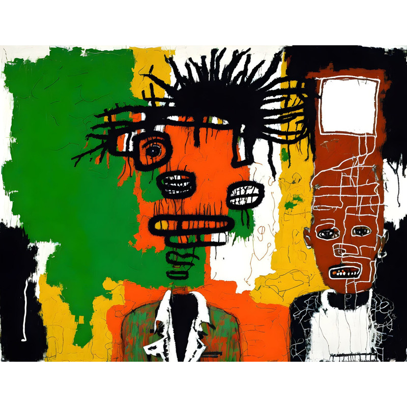 Neon Expressionism No 45 Pop Art Portrait up to 200 x 140 cm Canvas PrintPoster PaperAbstractModern ArtAlu DibondSilverAluStreet Art.jpg