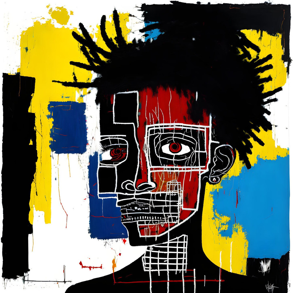 Neon Expressionism No08 Pop Art Portrait up to 150 x 150 cm Canvas PrintPoster PaperAbstractModern ArtAlu DibondSilverAluStreet Art.jpg