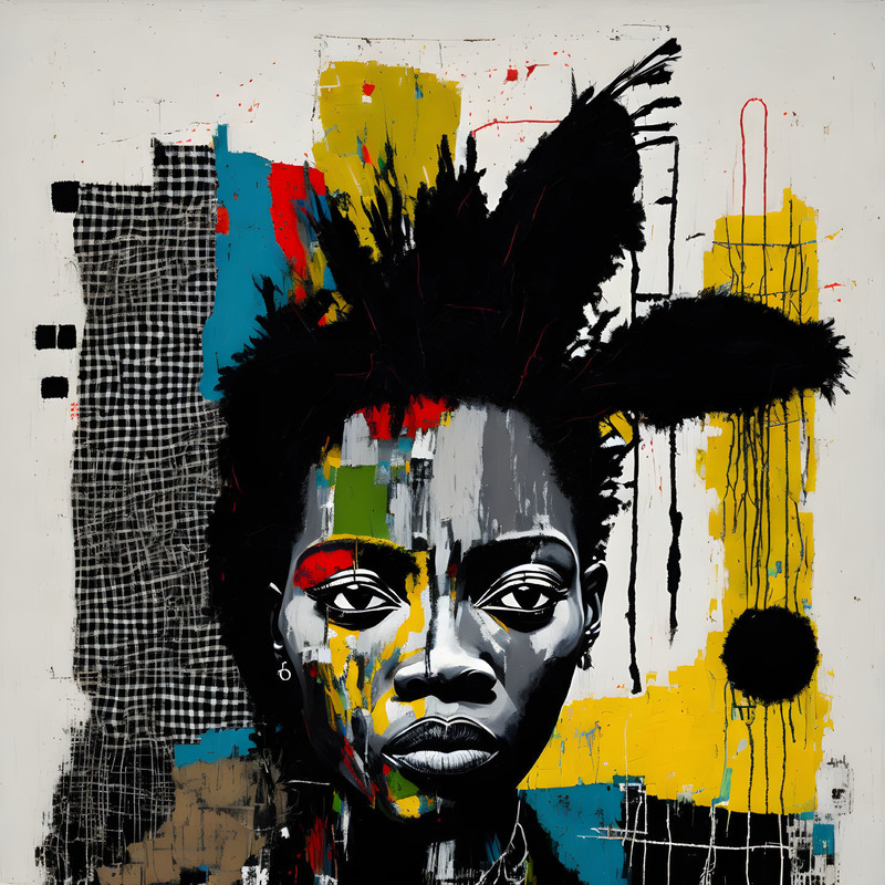 Neon Expressionism No09 Pop Art Portrait up to 150 x 150 cm Canvas PrintPoster PaperAbstractModern ArtAlu DibondSilverAluStreet Art.jpg