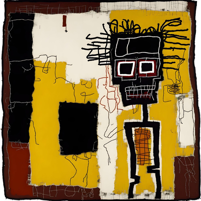 Neon Expressionism No21 Pop Art Portrait up to 150 x 150 cm Canvas PrintPoster PaperAbstractModern ArtAlu DibondSilverAluStreet Art.jpg