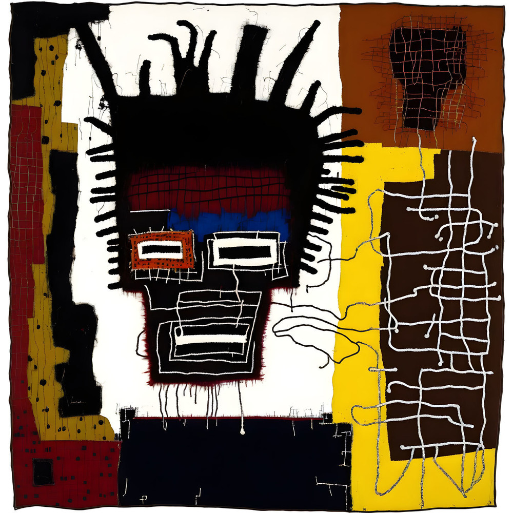 Neon Expressionism No40 Pop Art Portrait up to 150 x 150 cm Canvas PrintPoster PaperAbstractModern ArtAlu DibondSilverAluStreet Art.jpg