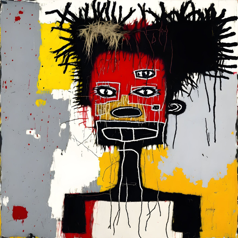 Neon Expressionism No51 Pop Art Portrait up to 100 x 100 cm Canvas PrintPoster PaperAbstractModern ArtAlu DibondSilverAluStreet Art.jpg