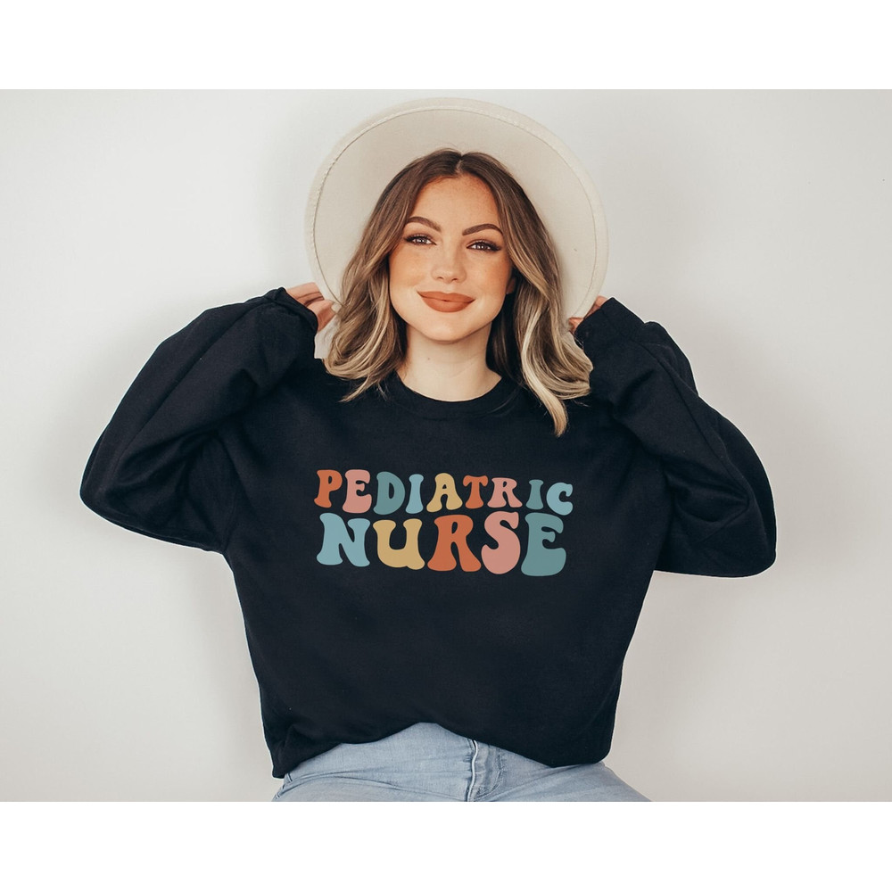 Pediatric Nurse Sweatshirt Pediatric Nurse Gift for Pediatric Nurse Shirt Future Nurse Gifts Nurse Sweater Nursing School Shirt RN Sweater.jpg