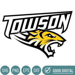 Towson Tigers Svg, Football Team Svg, Basketball, Collage, Game Day, Football, Instant Download