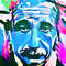 Albert Einstein Punk Blue Street Art Modern Art up to 75x100 Canvas PrintPoster PaperGraffitiTypographyXXL PrintPortraitPop Art.jpg