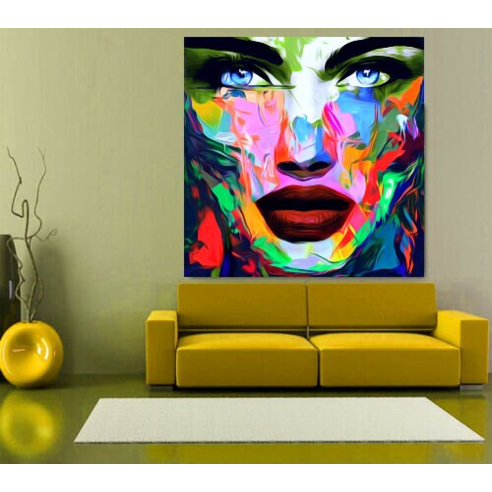 Female Expressive 01 Woman Portrait up to 150 x 150 cm ModelFemale ExpressiveCanvas PrintXXL PrintXXL FormatsAlu DibondSilverAluPop Art.jpg