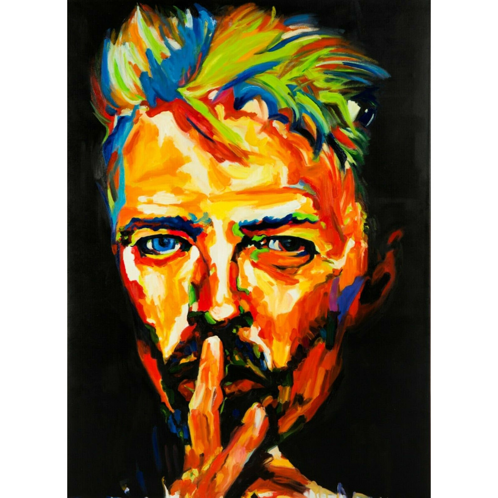 Homage David Bowie spatula technique up to 75x100 canvas printposter paperpop musicmodernXXL printscomtemporary artpop artdecorativeUSA.jpg