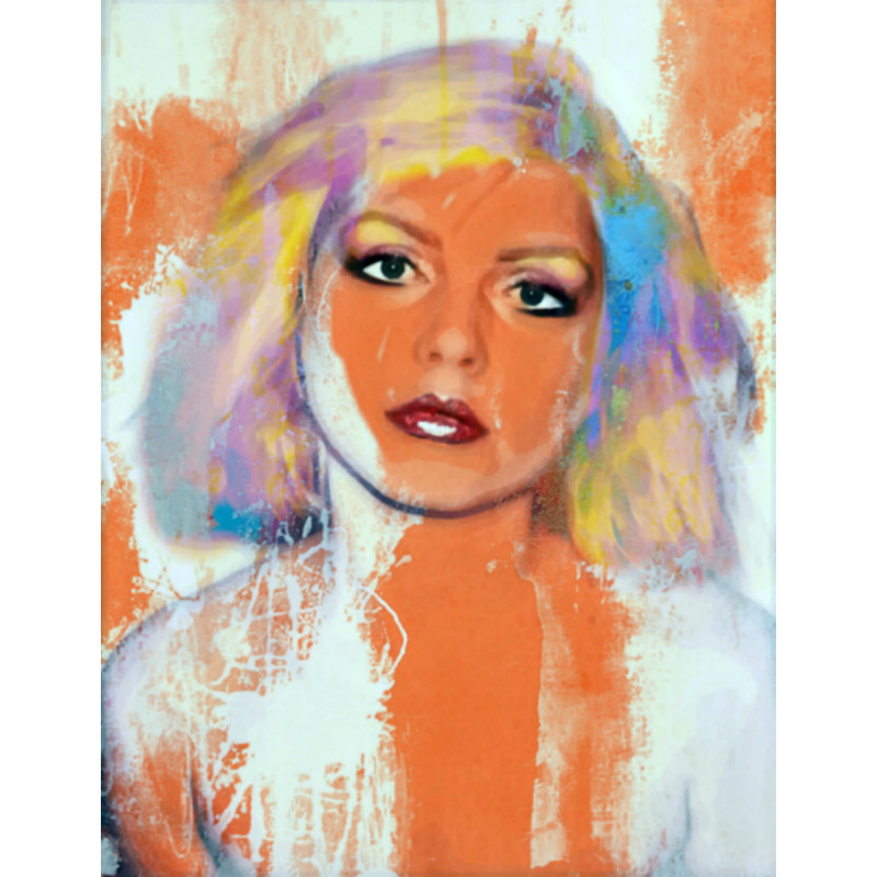 Homage Debbie Harry Grunge Punk up to 75x100 Canvas PrintPoster PaperRock MusicModernXXL PrintsComtemporary ArtPopArtDecorativeUSA.jpg