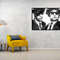 Hommage Blues Brother black and white framed black 3 D floating frame print 75 x 100 cm aluminum dibondclear lacquer finishedpop artmusic.jpg